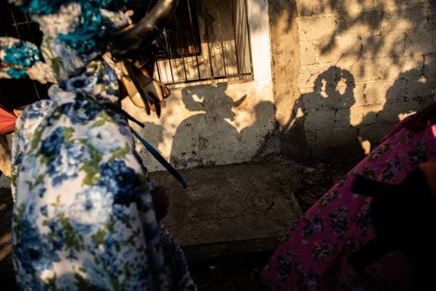 February 27, 2023: Residents of the town of Almolonga, Veracruz, celebrate the traditional Afromestizo carnival. Where they dance through the streets of the town and the children play in the fountain of the old sugar hacienda. - ZUMAqp1_ 20230227_zip_qp1_009 Copyright: xHectorxAdolfoxQuintanarxPerezx
