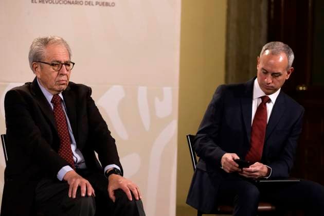 Tesla plant will be installed in Mexico: President of Mexico February 28, 2023, Mexico City, Mexico: The President of Mexico, Andres Manuel Lopez Obrador confirms the installation of the Tesla automotive assembly plant in Mexico, at a press conference at the National Palace in Mexico City. on February 28, 2023 in Mexico City, Mexico (Photo by Luis Barron Eyepix Group). Copyright: xLuisxBarronx xEyepixxGroupx LB20230228_AMLO_TESLA5