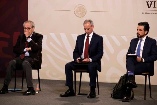 Tesla plant will be installed in Mexico: President of Mexico February 28, 2023, Mexico City, Mexico: The President of Mexico, Andres Manuel Lopez Obrador confirms the installation of the Tesla automotive assembly plant in Mexico, at a press conference at the National Palace in Mexico City. on February 28, 2023 in Mexico City, Mexico (Photo by Luis Barron Eyepix Group). Copyright: xLuisxBarronx xEyepixxGroupx LB20230228_AMLO_TESLA12