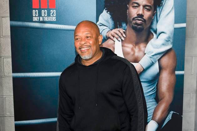 February 27, 2023, Los Angeles, California, USA: LOS ANGELS, CA - FEB 27, 2023: Dr Dre at the premiere of Creed III at the TCL Chinese Theatre IMAX Los Angeles USA - ZUMAg107 20230227_zep_g107_204 Copyright: xNinaxPrommerx