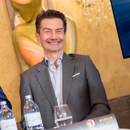 20230302 Kurier Romy Matinee WIEN, OESTERREICH - 02. MAERZ: ORF Generaldirektor Roland Weissmann waehrend der KURIER ROMY Matinee mit Einblick, Ausblick und detaillierter Information rund um die KURIER ROMY GALA 2023 am 02.03.2023 im Hotel Imperial Wien am 02. Maerz 2023 in Wien, Oesterreich. 230203_SEPA_17_007 Copyright: xIsabellexOuvrardx SEPAxMedia