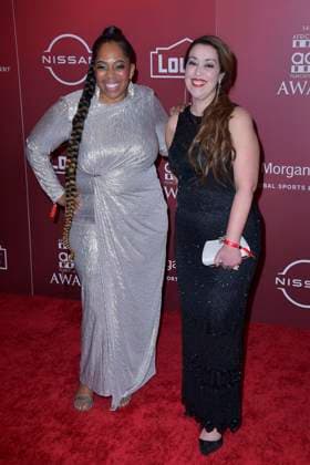 Dr Catrise Austin and Dr Radwa Saad at the 14 AAFCA Awards 2023 ceremony at the Four Seasons Beverly Hills Hotel, 01 03 2023. Foto:xD.xStarbuckx xFuturexImage