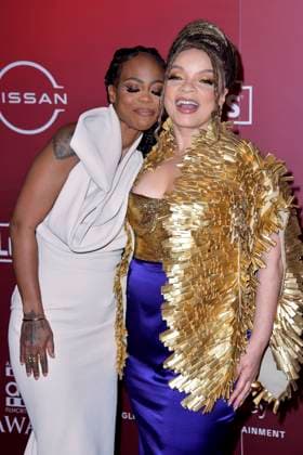 Hannah Beachler and Ruth E Carter at the 14 AAFCA Awards 2023 ceremony at the Four Seasons Beverly Hills Hotel, 01 03 2023. Foto:xD.xStarbuckx xFuturexImage