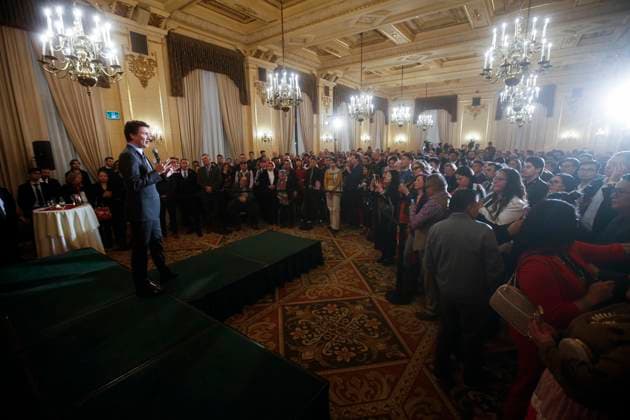 March 2, 2023, WINNIPEG, MANITOBA, CANADA: Prime Minister Justin Trudeau speaks at a Liberal party fundraising event at the Hotel Fort Garry in Winnipeg, Thursday, March 2, 2023. WINNIPEG CANADA  - ZUMAc35_ 20230302_zaf_c35_062 Copyright: xJohnxWoodsx