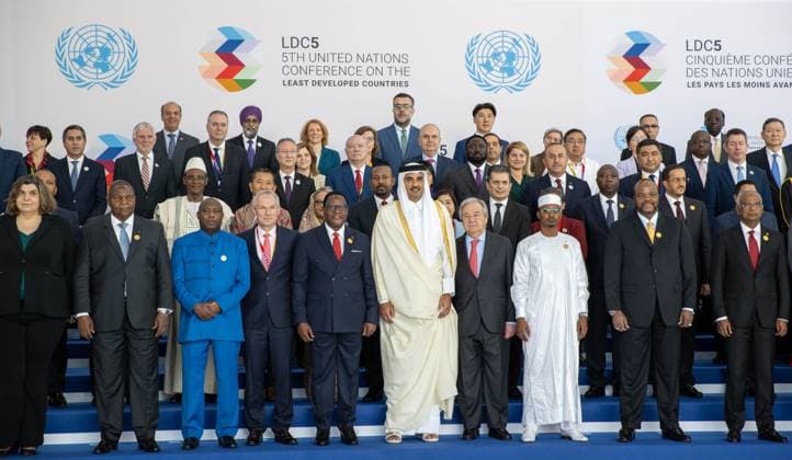 Bilder des Jahres 2023, News 03 März News Themen der Woche KW09 News Bilder des Tages The Emir of Qatar, Tamim bin Hamad, inaugurates the 5th United Nations Conference on the Least Developed Countries, in Qatar The Emir of Qatar, Tamim bin Hamad, inaugurates the 5th United Nations Conference on the Least Developed Countries, in Qatar on March 5, 2023. Photo by Emiri Diwan Office APAimages Doha Doha Qatar 050323_QATAR_00 (7) Copyright: xapaimagesxEmirixDiwanxOfficex xapaimagesx