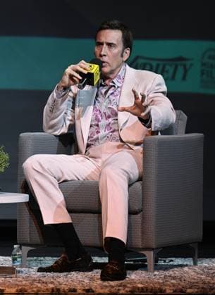MIAMI, FL - MARCH 05: Nicolas Cage attends the Variety Legends and Groundbreakers Award celebration honoring Nicolas Cage during the 40th Annual Miami Film Festival at Miami Dade College Wolfson Auditorium on March 5, 2023 in Miami Florida. Copyright: xmpi04x