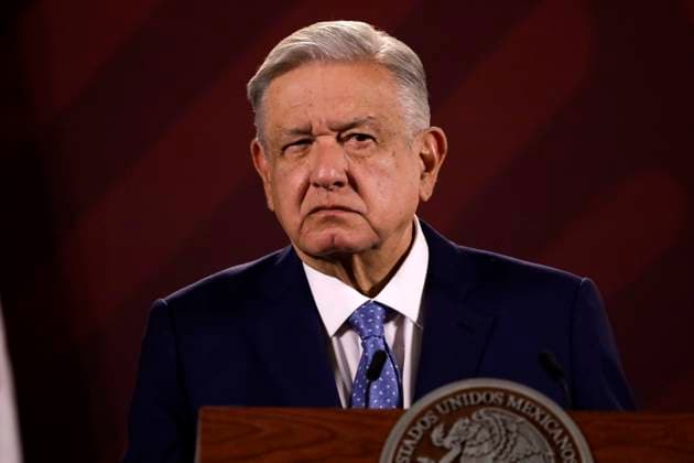 President of Mexico at press conference at the National Palace March 6, 2023, Mexico City, Mexico: Mexican President Andres Manuel Lopez Obrador at the daily morning press conference at the National Palace in Mexico City, Mexico. on March 6, 2023 in Mexico City, Mexico (Photo by Luis Barron Eyepix Group). Copyright: xLuisxBarronx xEyepixxGroupx LB20230306_AMLO2