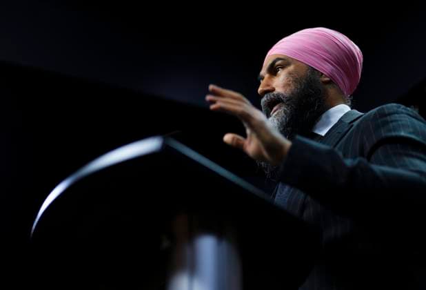 March 6, 2023, Ottawa, ON, CAN: NDP Leader Jagmeet Singh holds a press conference on Parliament Hill in Ottawa, Monday, March 6, 2023. The House of Commons resumes today following a two week recess. Ottawa CAN  - ZUMAc35_ 20230306_zaf_c35_041 Copyright: xSeanxKilpatrickx