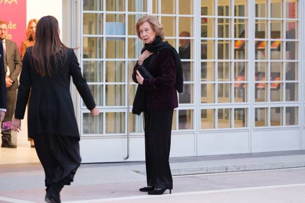 March 6, 2023, Madrid, Spain: Queen Sofia of Spain seen at the Casa de Vacas cultural center in Buen Retiro Park to preside over the presentation of the Queen Sofia Painting and Sculpture Awards in Madrid. Madrid Spain - ZUMAs197 20230306_zaa_s197_203 Copyright: xAtilanoxGarciax