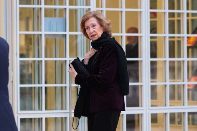 March 6, 2023, Madrid, Spain: Queen Sofia of Spain seen at the Casa de Vacas cultural center in Buen Retiro Park to preside over the presentation of the Queen Sofia Painting and Sculpture Awards in Madrid. Madrid Spain - ZUMAs197 20230306_zaa_s197_202 Copyright: xAtilanoxGarciax