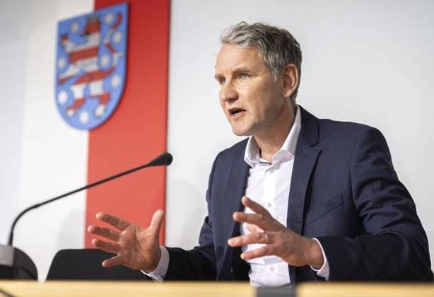 Bjoern Höcke (AfD-Fraktionsvorsitzender) LANDESPRESSEKONFERENZ MIT DEN LANDTAGSFRAKTIONEN *** NUR FÜR REDAKTIONELLE ZWECKE *** EDITORIAL USE ONLY ***<p>08 03 2023-Erfurt: Thüringer Landtag 7. Wahlperiode Landespressekonferenz mit den Landtagsfraktionen im Deutschland Thueringen Erfurt Copyright: SaschaxFromm *** STATE PRESS CONFERENCE WITH THE STATE PARLIAMENT FACTIONS FOR EDITORIAL PURPOSES ONLY EDITORIAL USE ONLY p 08 03 2023 Erfurt Thuringian State Parliament 7 Election Period State Press Conference with the State Parliament Factions in Germany Thuringia Erfurt Copyright SaschaxFromm Copyright: SaschaxFromm doc7p8tns2lqoy1fnivwb40 ,EDITORIAL USE ONLY