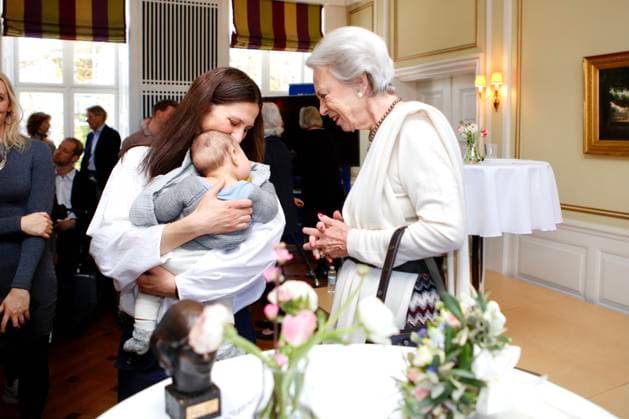 08-03-223 Denmark Princess Benedikte attend the Elsass prize to the 36-year-old comedian Jacob Nossel, who has been diagnosed with cerebral palsy. The award, which consists of DKK 150,000, is the biggest disability award in Denmark. Â  Copyright: xPPEx