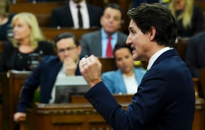 March 8, 2023, Ottawa, ON, CAN: Prime Minister Justin Trudeau answers a question during question period in the House of Common on Parliament Hill in Ottawa, Wednesday, March 8, 2023. Ottawa CAN  - ZUMAc35_ 20230308_zaf_c35_046 Copyright: xSeanxKilpatrickx
