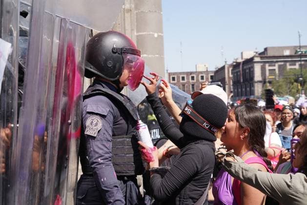News Themen der Woche KW10 International Women s Day Protest in Toluca March 8, 2023, Toluca, Mexico: Women join a protest to demand stop violence based-gender to commemorate International Women s Day. on March 8, 2023 in Mexico City, Mexico. (Photo by Amares V. Narro Eyepix Group) Copyright: xAmareshxV.xNarro xEyepixxGroupx AVN_08032023_89306