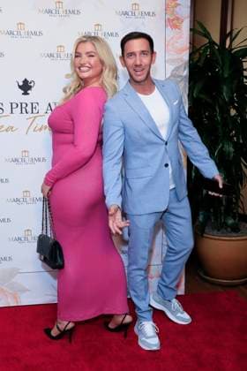 March 8, 2023, Beverly Hills, California, USA: BEVERLY HILLS, CA - MAR 8, 2023: Marcel Remus, Sarina Nowak at the Remus Pre Award Tea Time at The Beverly Hills Hotel. Beverly Hills USA - ZUMAg107 20230308_zep_g107_058 Copyright: xNinaxPrommerx