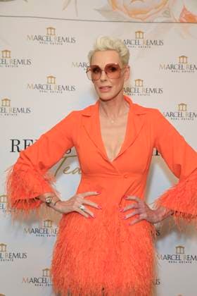 March 8, 2023, Beverly Hills, California, USA: BEVERLY HILLS, CA - MAR 8, 2023: Brigitte Nielsen at the Remus Pre Award Tea Time at The Beverly Hills Hotel. Beverly Hills USA - ZUMAg107 20230308_zep_g107_121 Copyright: xNinaxPrommerx