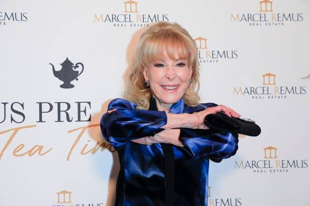 March 8, 2023, Beverly Hills, California, USA: BEVERLY HILLS, CA - MAR 8, 2023: Barbara Eden at the Remus Pre Award Tea Time at The Beverly Hills Hotel. Beverly Hills USA - ZUMAg107 20230308_zep_g107_108 Copyright: xNinaxPrommerx