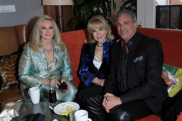 March 8, 2023, Beverly Hills, California, USA: BEVERLY HILLS, CA - MAR 8, 2023: Morgan Fairchild, Barbara Eden, Guest at the Remus Pre Award Tea Time at The Beverly Hills Hotel. Beverly Hills USA - ZUMAg107 20230308_zep_g107_084 Copyright: xNinaxPrommerx