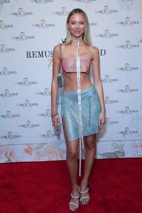 March 8, 2023, Beverly Hills, California, USA: BEVERLY HILLS, CA - MAR 8, 2023: Marie Lou Nu?rk at the Remus Pre Award Tea Time at The Beverly Hills Hotel. Beverly Hills USA - ZUMAg107 20230308_zep_g107_055 Copyright: xNinaxPrommerx