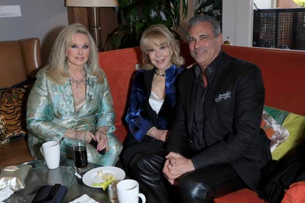 March 8, 2023, Beverly Hills, California, USA: BEVERLY HILLS, CA - MAR 8, 2023: Morgan Fairchild, Barbara Eden, Guest at the Remus Pre Award Tea Time at The Beverly Hills Hotel. Beverly Hills USA - ZUMAg107 20230308_zep_g107_082 Copyright: xNinaxPrommerx