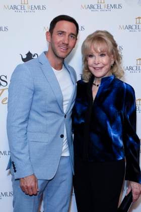 March 8, 2023, Beverly Hills, California, USA: BEVERLY HILLS, CA - MAR 8, 2023: Marcel Remus, Barbara Eden at the Remus Pre Award Tea Time at The Beverly Hills Hotel. Beverly Hills USA - ZUMAg107 20230308_zep_g107_046 Copyright: xNinaxPrommerx