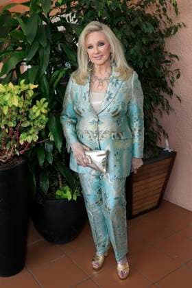 March 8, 2023, Beverly Hills, California, USA: BEVERLY HILLS, CA - MAR 8, 2023: Morgan Fairchild at the Remus Pre Award Tea Time at The Beverly Hills Hotel. Beverly Hills USA - ZUMAg107 20230308_zep_g107_001 Copyright: xNinaxPrommerx