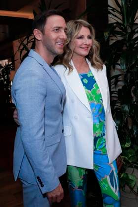 March 8, 2023, Beverly Hills, California, USA: BEVERLY HILLS, CA - MAR 8, 2023: Marcel Remus, Frauke Ludowig at the Remus Pre Award Tea Time at The Beverly Hills Hotel. Beverly Hills USA - ZUMAg107 20230308_zep_g107_009 Copyright: xNinaxPrommerx