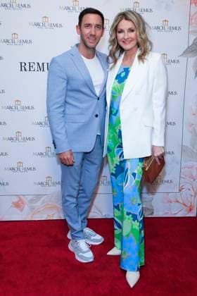 March 8, 2023, Beverly Hills, California, USA: BEVERLY HILLS, CA - MAR 8, 2023: Marcel Remus, Frauke Ludowig at the Remus Pre Award Tea Time at The Beverly Hills Hotel. Beverly Hills USA - ZUMAg107 20230308_zep_g107_014 Copyright: xNinaxPrommerx