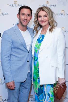 March 8, 2023, Beverly Hills, California, USA: BEVERLY HILLS, CA - MAR 8, 2023: Marcel Remus, Frauke Ludowig at the Remus Pre Award Tea Time at The Beverly Hills Hotel. Beverly Hills USA - ZUMAg107 20230308_zep_g107_018 Copyright: xNinaxPrommerx