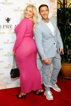 Sarina Nowak and Marcel Remus at the Remus Pre Award Tea Time to benefit DKMS at the Beverly Hills Hotel Beverly Hills, 08 03 2023 Foto:xD.xBedrosianx xFuturexImage