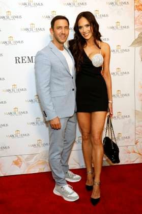 Marcel Remus and Davina Potratz at the Remus Pre Award Tea Time benefiting DKMS at the Beverly Hills Hotel Beverly Hills, 08 03 2023. Foto:xD.xBedrosianx xFuturexImage