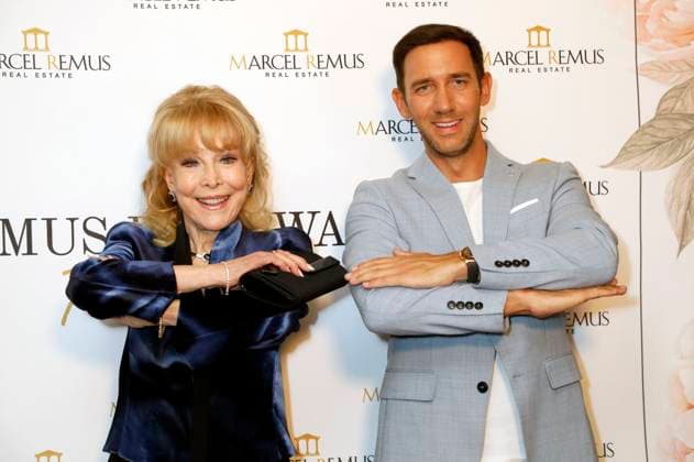 Barbara Eden and Marcel Remus at the Remus Pre Award Tea Time to benefit DKMS at the Beverly Hills Hotel Beverly Hills, 08 03 2023. Foto:xD.xBedrosianx xFuturexImage