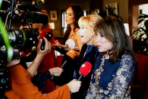 Davina Potratz, Barbara Eden and Kate Linder at the Remus Pre Award Tea Time to benefit DKMS at the Beverly Hills Hotel Beverly Hills, 08 03 2023. Foto:xD.xBedrosianx xFuturexImage