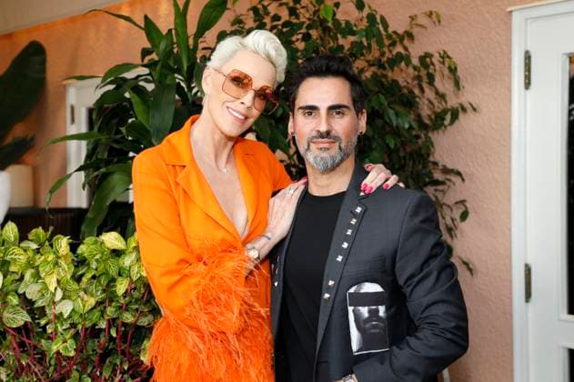 Brigitte Nielsen with husband Mattia Dessi at the Remus Pre Award Tea Time benefiting DKMS at the Beverly Hills Hotel Beverly Hills, 08 03 2023. Foto:xD.xBedrosianx xFuturexImage