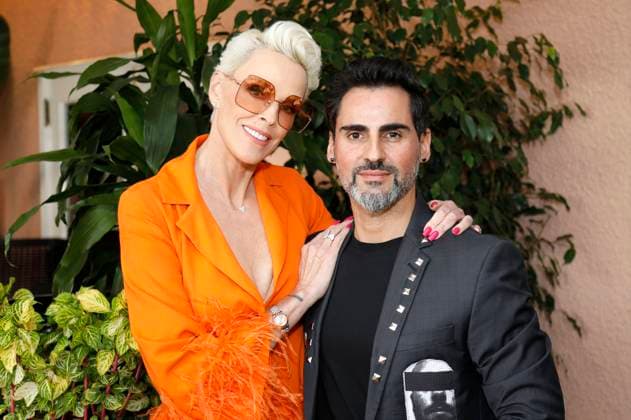 Brigitte Nielsen with husband Mattia Dessi at the Remus Pre Award Tea Time benefiting DKMS at the Beverly Hills Hotel Beverly Hills, 08 03 2023. Foto:xD.xBedrosianx xFuturexImage