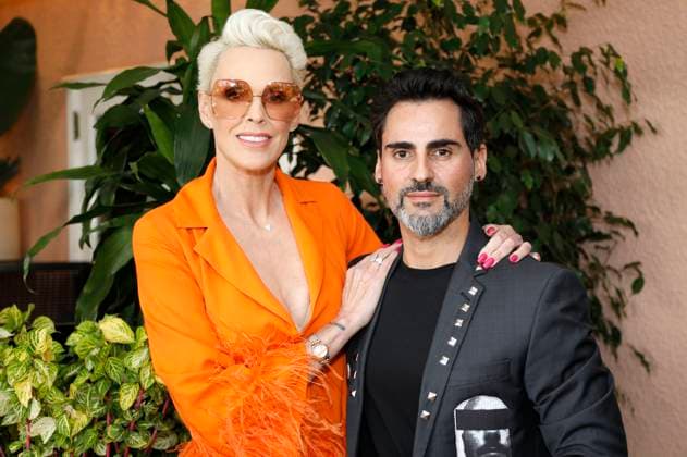 Brigitte Nielsen with husband Mattia Dessi at the Remus Pre Award Tea Time benefiting DKMS at the Beverly Hills Hotel Beverly Hills, 08 03 2023. Foto:xD.xBedrosianx xFuturexImage