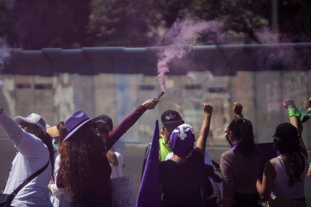 México: 8M International Women s Day Hundreds of women and various feminist blocks marched on the occasion of International Women s Day. The various groups gathered in the capital s main square where they demonstrated and on several occasions were attacked by police with tear gas, but this did not prevent them from continuing with the demonstration, on the contrary, encouraged them to continue with the struggle. Ciudad de México Ciudad de México Mexico Copyright: LuisxSalgado