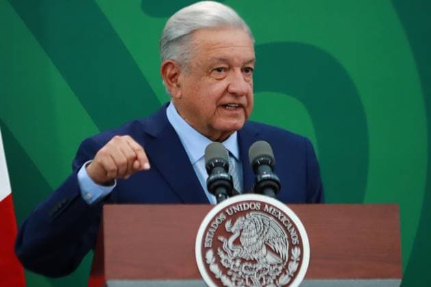 March 09, 2023, Mexico City, Mexico: Mexico s President Andres Manuel Lopez Obrador speaks during his briefing morning conference , at the Intelligence Center of the Ministry of Public and Citizen Security, on March 9, 2023 in Mexico City, Mexico. Mexico City Mexico - ZUMAe321 20230309_zia_e321_203 Copyright: xCarlosxSantiagox