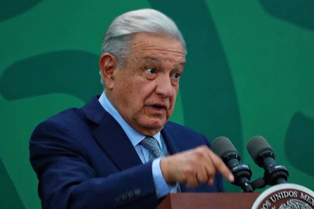 March 09, 2023, Mexico City, Mexico: Mexico s President Andres Manuel Lopez Obrador speaks during his briefing morning conference , at the Intelligence Center of the Ministry of Public and Citizen Security, on March 9, 2023 in Mexico City, Mexico. Mexico City Mexico - ZUMAe321 20230309_zia_e321_204 Copyright: xCarlosxSantiagox