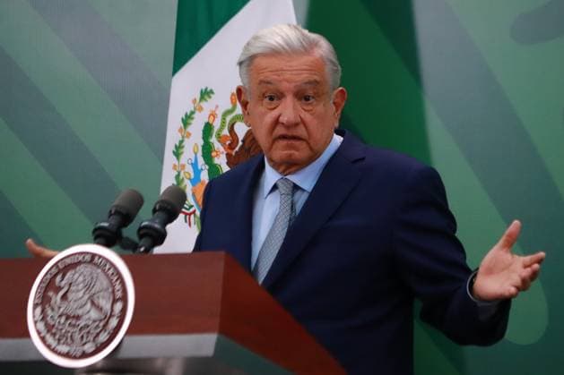 March 09, 2023, Mexico City, Mexico: Mexico s President Andres Manuel Lopez Obrador speaks during his briefing morning conference , at the Intelligence Center of the Ministry of Public and Citizen Security, on March 9, 2023 in Mexico City, Mexico. Mexico City Mexico - ZUMAe321 20230309_zia_e321_207 Copyright: xCarlosxSantiagox