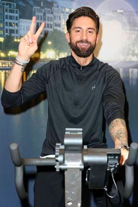 Sebastian Fobe at the charity cycling in favor of Ukrainian aid projects in cooperation with the organization WeAreAllUkrainians in the Europa Passage Hamburg, 09 03 2023 Foto:xgbrcix xFuturexImage