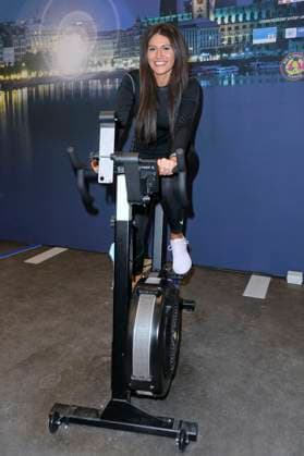 Alicia Alvarez at the charity cycling in favor of Ukrainian aid projects in cooperation with the organization WeAreAllUkrainians in the Europa Passage Hamburg, 09 03 2023 Foto:xgbrcix xFuturexImage
