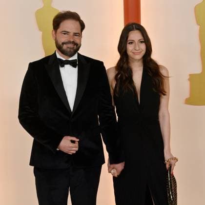 (L-R) Peter Craig and Cristina Esposito attend the 95th annual Academy Awards at the Dolby Theatre in the Hollywood section of Los Angeles on Sunday, March 12, 2023.  LAP2023031241 JIMxRUYMEN