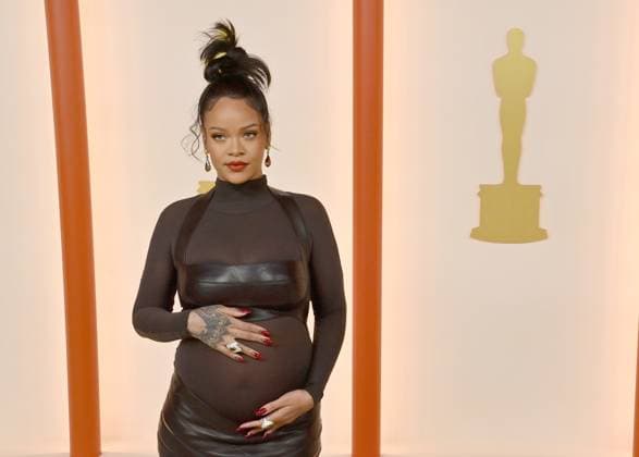 Rihanna attends the 95th annual Academy Awards at the Dolby Theatre in the Hollywood section of Los Angeles on Sunday, March 12, 2023.  LAP2023031211119 JIMxRUYMEN