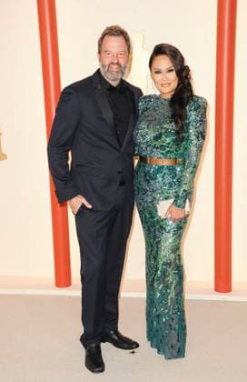 Tia Carrere, Paul Debevec at arrivals for 95th Academy Awards - Arrivals 2, Dolby Theatre, Los Angeles, CA March 12, 2023. Photo By: Elizabeth Goodenough Everett Collection at arrivals for 95th Academy Awards - Arrivals 2, Dolby Theatre, Los Angeles, CA March 12, 2023. Photo By: Elizabeth Goodenough Everett Collection PUBLICATIONXNOTxINxCANxCHNxFRAxITAxJPNxNORxPOLxRUSxESPxUKxUSA