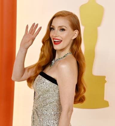 Jessica Chastain attends the 95th annual Academy Awards at the Dolby Theatre in the Hollywood section of Los Angeles on Sunday, March 12, 2023.  LAP20230312202 JIMxRUYMEN