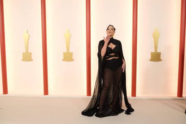 Ashley Graham arrives on the red carpet of the 95th OscarsÂ® at the DolbyÂ® Theatre at Ovation Hollywood on Sunday, March 12, 2023.  Copyright: xx 34494-026PLX