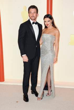 Keleigh Sperry, Miles Teller at arrivals for 95th Academy Awards - Arrivals 4, Dolby Theatre, Los Angeles, CA March 12, 2023. Photo By: Elizabeth Goodenough Everett Collection at arrivals for 95th Academy Awards - Arrivals 4, Dolby Theatre, Los Angeles, CA March 12, 2023. Photo By: Elizabeth Goodenough Everett Collection PUBLICATIONXNOTxINxCANxCHNxFRAxITAxJPNxNORxPOLxRUSxESPxUKxUSA