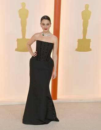 Jenny Slate attends the 95th annual Academy Awards at the Dolby Theatre in the Hollywood section of Los Angeles on Sunday, March 12, 2023.  LAP2023031211228 JIMxRUYMEN