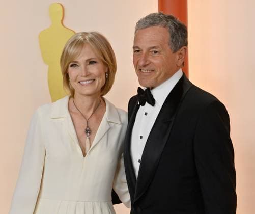 (L-R) Willow Bay and Bob Iger, CEO, Walt Disney Company attend the 95th annual Academy Awards at the Dolby Theatre in the Hollywood section of Los Angeles on Sunday, March 12, 2023.  LAP20230312225 JIMxRUYMEN